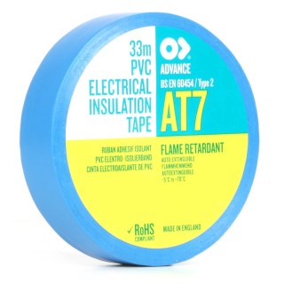 Advance Tapes Blue Polyvinyl Chloride Electrical Tape 19mm x 20m AT7