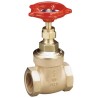 Pegler Yorkshire Bronze Gate Valve 3/4 in Female Inlet and Outlet, 20 bar, Cast Iron Handle 103008