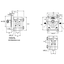 Bosch Rexroth Hydraulic Gear Pump, Displacement 8.2 cm³, Aluminium Material, 280 bar Intermittent Pressure 0510425022