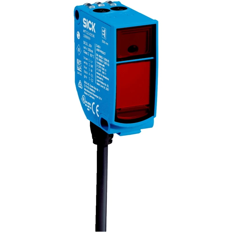 SICK Background Suppression Photoelectric Sensor Block Sensor 50 mm to 2.5 m NPN Output IP67 WTT12L-B3538