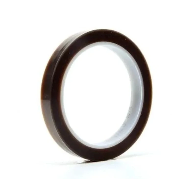 3M Brown PTFE Tape 25.4mm Width, 0.09mm Thickness, 32.9m Length, Silicone Adhesive, Max Temp 260°C 5490 25x32