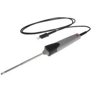 Testo Type K Air Temperature Probe, 115 mm Length, 4 mm Diameter, 400 °C Max 0602 1793