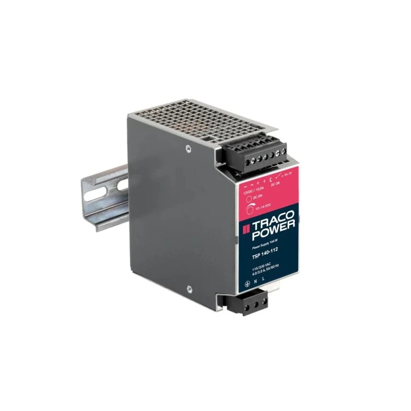 TRACOPOWER TSP Switched Mode DIN Rail Power Supply 264V AC Input 14V DC Output 12A 144W TSP 140-112