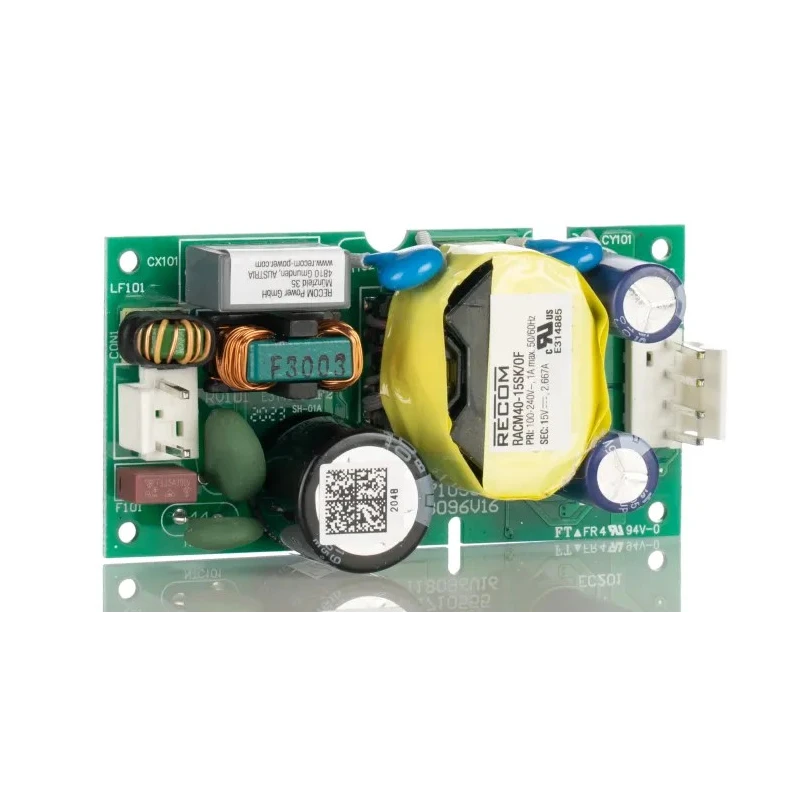 Recom Switching Power Supply 15V DC, 40 W, Chassis Mount RACM40-15SK/OF