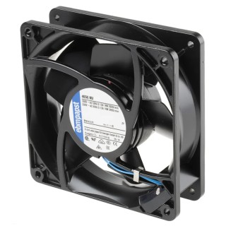 ebm-papst 4000 N Series 119 mm x 119 mm x 38 mm AC Axial Fan, 230V AC, 19W, 2650 RPM, IP54 