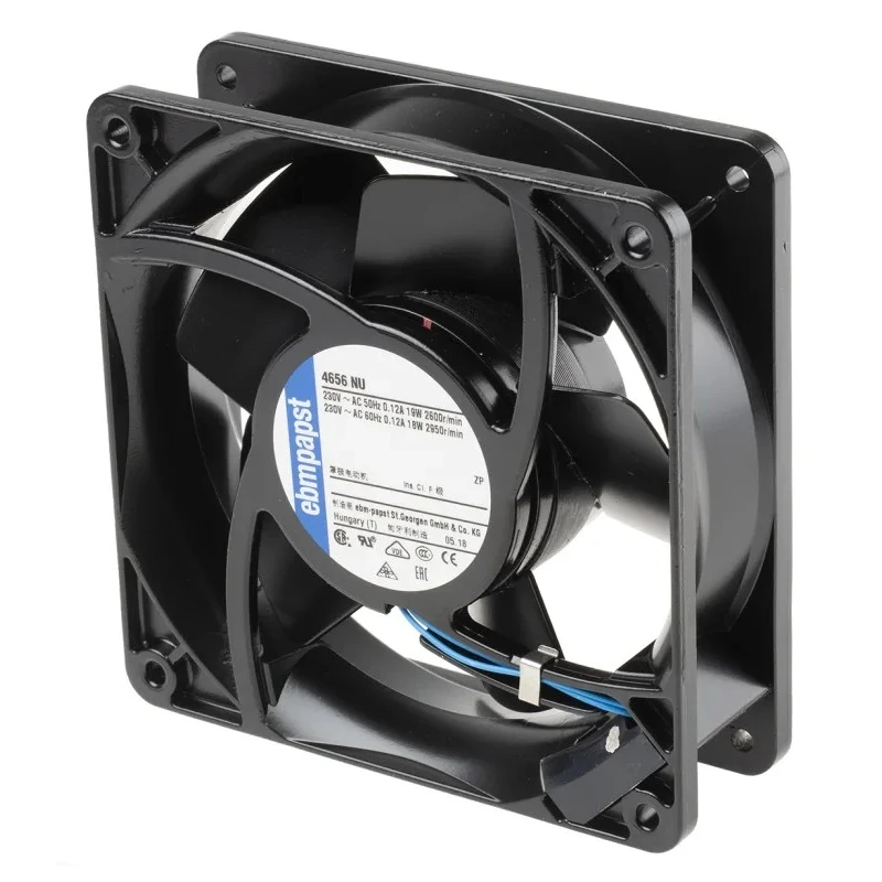 ebm-papst 4000 N Series 119 mm x 119 mm x 38 mm AC Axial Fan, 230V AC, 19W, 2650 RPM, IP54 