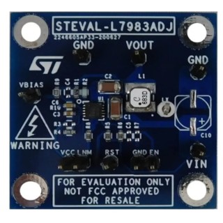 STMicroelectronics Step-Down Switching Power Supply Evaluation Board Buck-Boost Converter 12V 1MHz Frequency STEVAL-L7983ADJ
