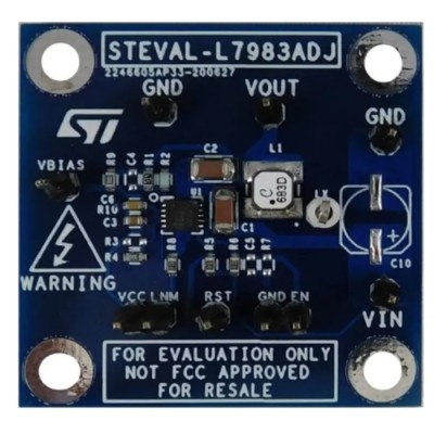 STMicroelectronics Step-Down Switching Power Supply Evaluation Board Buck-Boost Converter 12V 1MHz Frequency STEVAL-L7983ADJ