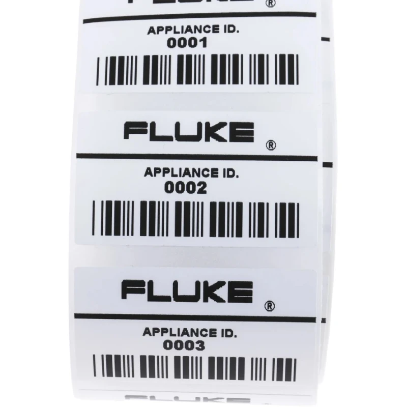 Fluke PAT Testing Label Roll for Appliance ID Numbers, 1000 Labels, For Use With 6000 Series APP1000