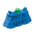 Idec HW Series Contact Block with Blue Flashing Light 110V, 220V, 24V, 440V, 48V, 50V, 1 NO HW-P10
