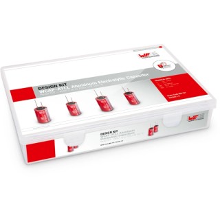 Wurth Elektronik Through Hole Aluminium Electrolytic Capacitor Kit 32 Pieces 50V dc 0.47μF to 1500μF 860161
