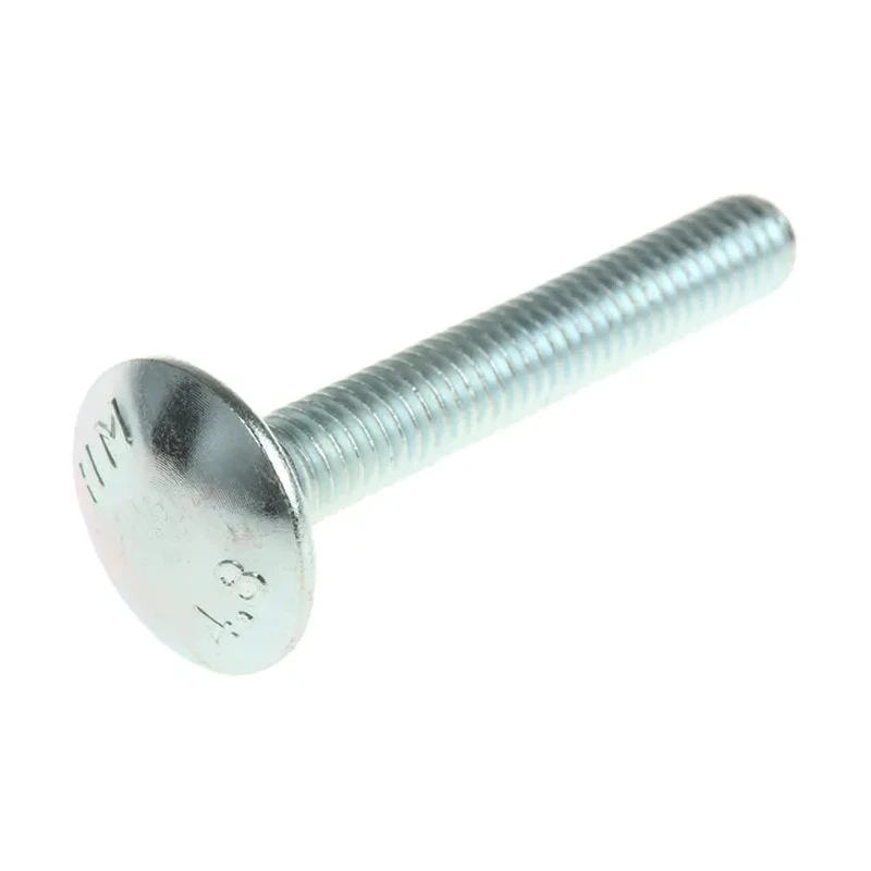 RS PRO Bright Zinc Steel Coach Bolt M10 x 100 mm, Square Neck, Grade 4.8 512-1001