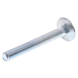 RS PRO Bright Zinc Steel Coach Bolt M10 x 100 mm, Grade 4.8, Square Neck, Metric Thread 512-1017