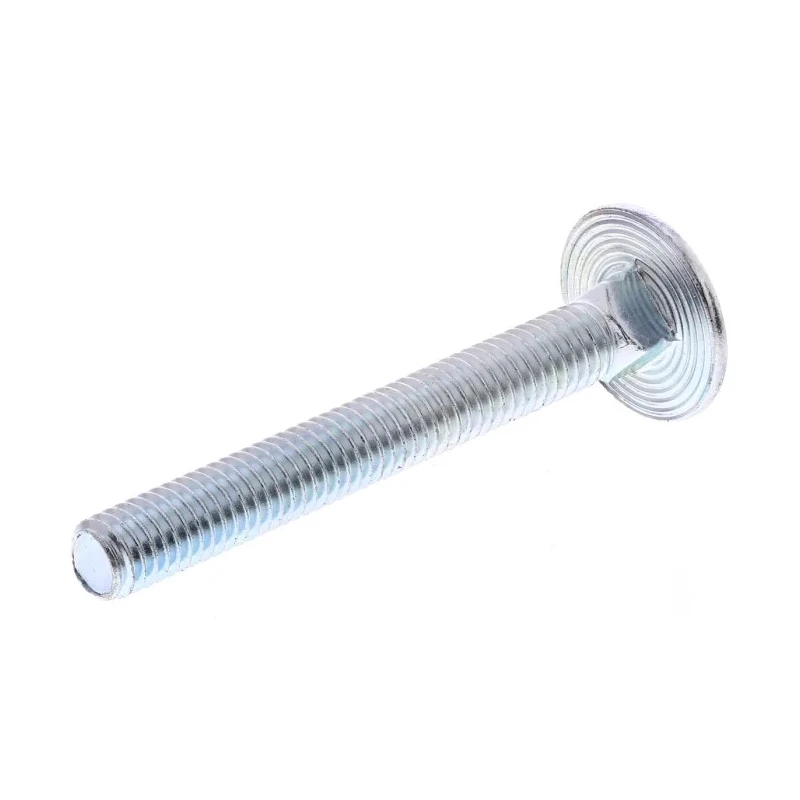 RS PRO Bright Zinc Steel Coach Bolt M10 x 100 mm, Grade 4.8, Square Neck, Metric Thread 512-1017
