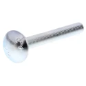 RS PRO Bright Zinc Steel Coach Bolt M10 x 100 mm, Grade 4.8, Square Neck, Metric Thread 512-1017
