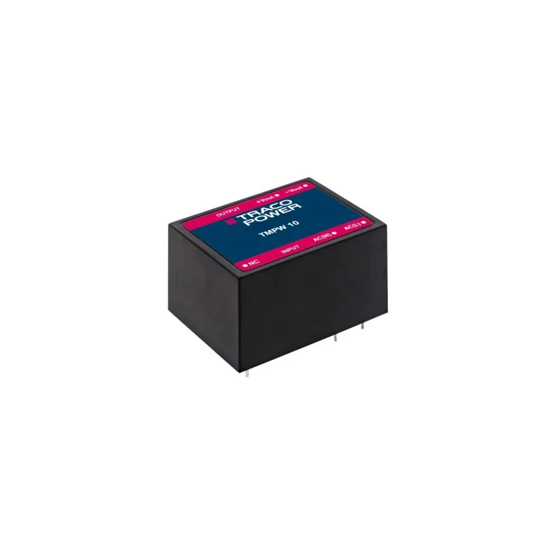 TRACOPOWER Switching Power Supply 2 Output 15V, 10 W, 90-305V AC Input TMPW 10-115