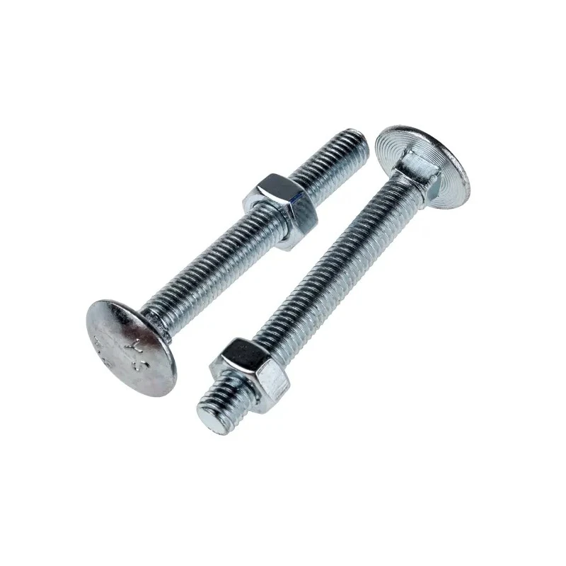 RS PRO Bright Zinc Steel Coach Bolt M10 x 100 mm, Metric Thread, Grade 4.8, Square Neck 512-1073