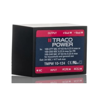 TRACOPOWER TMPW 10-124 Switching Power Supply 2 Output 24V DC 10W 90-305V AC TMPW 10-124