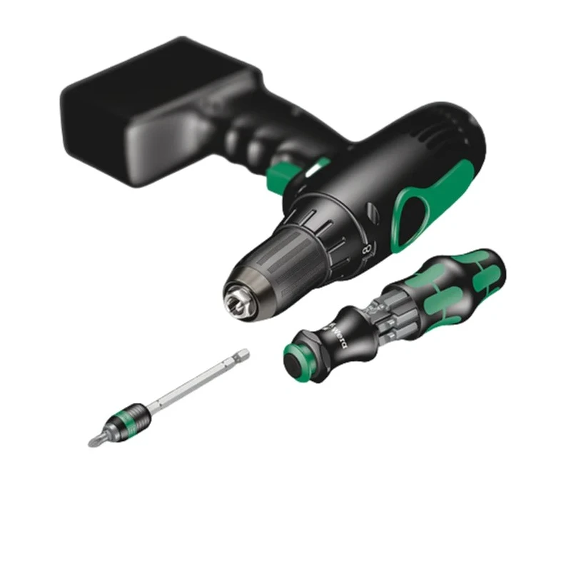 Wera Interchangeable Standard Screwdriver Set, Hexagon, Phillips, Pozidriv, Slotted Tips, 7-Piece 05051021001