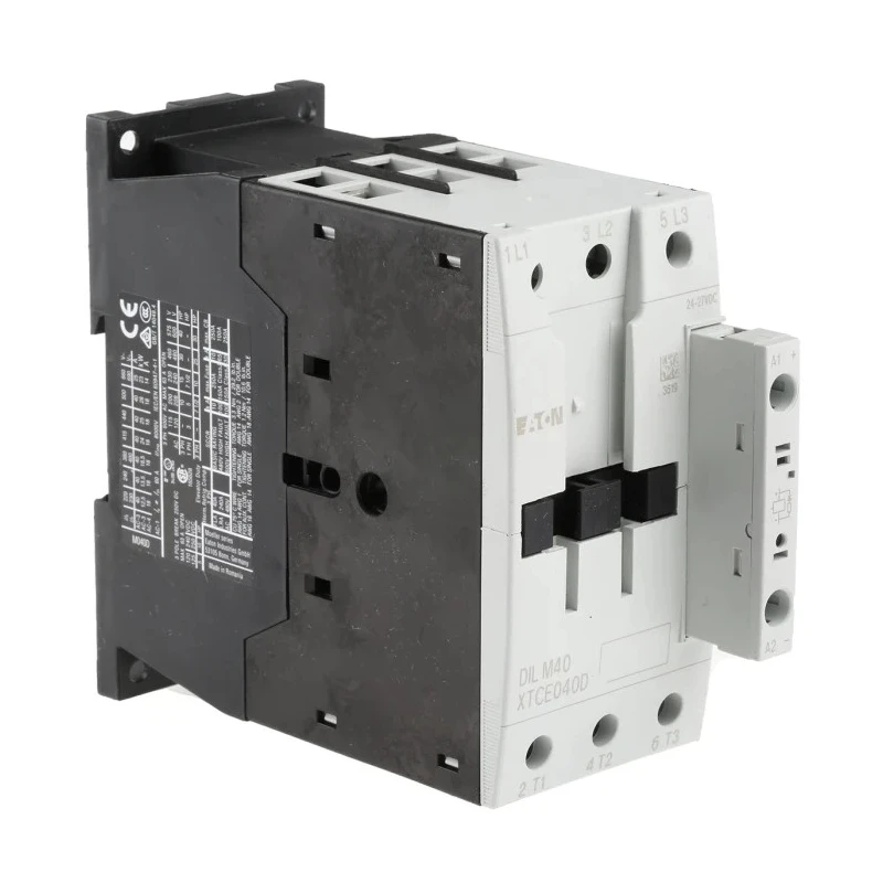 Eaton DILM Contactor, 24V DC Coil, 3-Pole, 40A, 18.5 kW, 3 NO, 400V AC 277780 DILM40(RDC24)