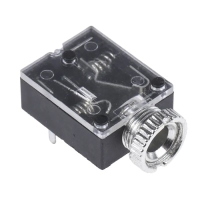 Decelect 3.5 mm PCB Female Stereo Jack Connector 34V 1A Solder IES101-4