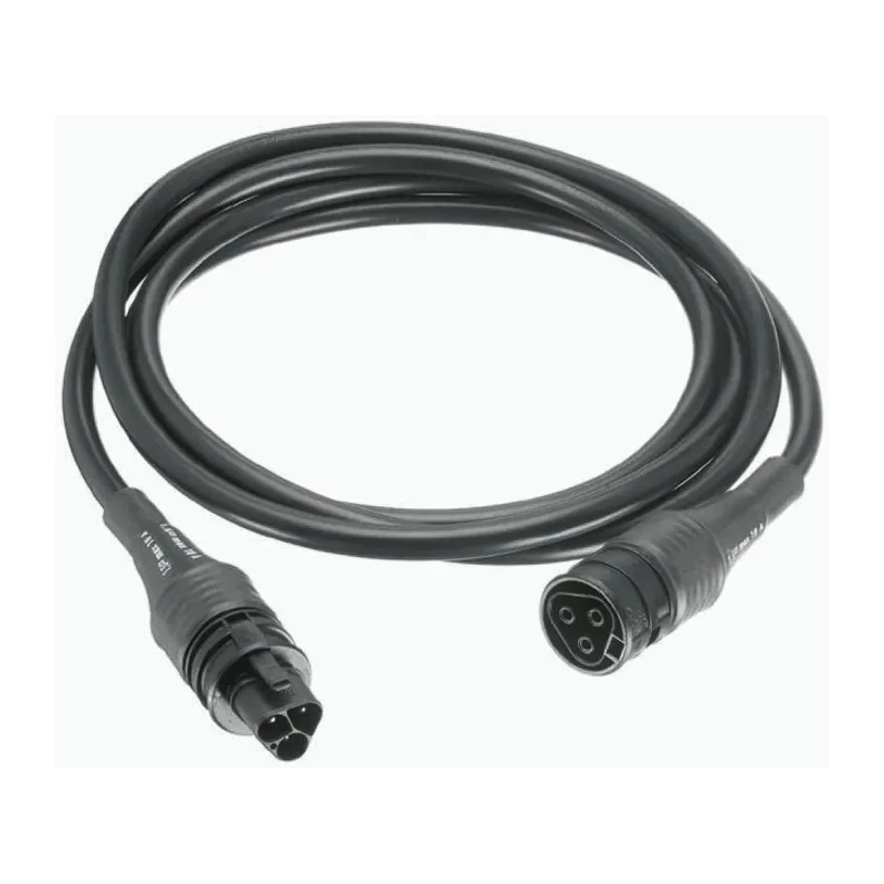 Wieland H05W Series 3-Pole Black Cable Assembly Male/Female 250V 20A IP68 2m Length IP68