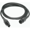 Wieland H05W Series 3-Pole Black Cable Assembly Male/Female 250V 20A IP68 2m Length IP68