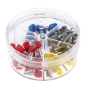 RS PRO Bootlace Ferrule 90 Piece Crimp Terminal Kit, Copper Contact, 4mm² to 16mm², Color Coded, Model 513-2556