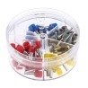 RS PRO Bootlace Ferrule 90 Piece Crimp Terminal Kit, Copper Contact, 4mm² to 16mm², Color Coded, Model 513-2556