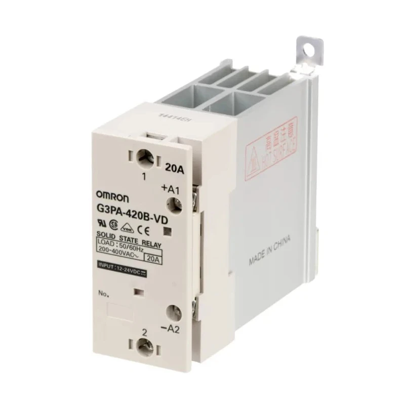 Omron Solid State Relay 20 A Load, DIN Rail Mount, 440 V Load, 9.6-30 V DC Control G3PA