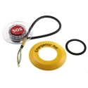 EAO Momentary Illuminated Emergency Stop Push Button Panel Mount SPST IP65 IP67 56-131.20.300.24.01.000, 56-1400/117