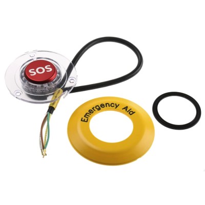 EAO Momentary Illuminated Emergency Stop Push Button Panel Mount SPST IP65 IP67 56-131.20.300.24.01.000, 56-1400/117