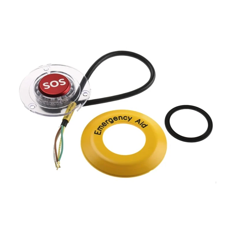 EAO Momentary Illuminated Emergency Stop Push Button Panel Mount SPST IP65 IP67 56-131.20.300.24.01.000, 56-1400/117