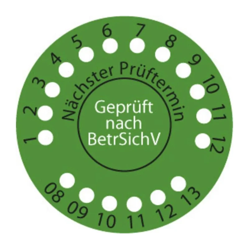 Fluke Green Safety Label, Non-Self-Adhesive, French Text and Symbol, 500 Labels per Case PASS560R