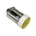Idec Yellow Indicator Lamp Multichip 24V BA9 Base 10.6mm Diameter 200mcd LSED-2YN