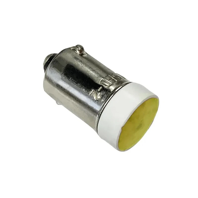 Idec Yellow Indicator Lamp Multichip 24V BA9 Base 10.6mm Diameter 200mcd LSED-2YN