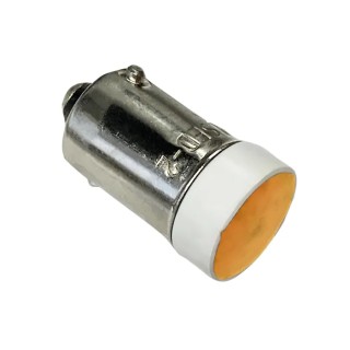 Idec Amber Indicator Lamp Multichip 24V BA9 Base 10.6 mm Diameter 200mcd LSED-2AN