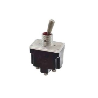 Honeywell Technologies Toggle Switch Bushing Mount On-On-On 4PDT Screw Terminal 28V dc 125V ac 4TL1-10L