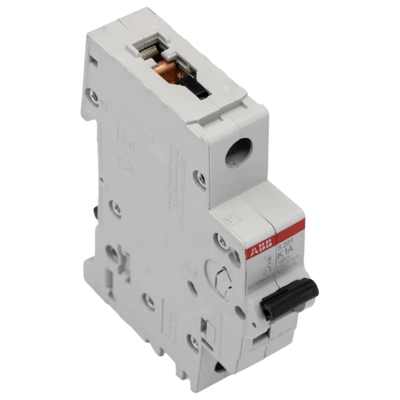 ABB System Pro M Compact Miniature Circuit Breaker, 1 Pole, 1A, Type K, 253V AC, 72V DC, 20kA 2CDS251001R0217 S201-K1
