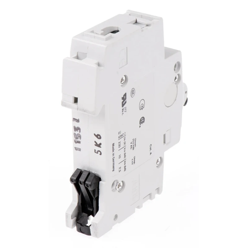 ABB Miniature Circuit Breaker 1-Pole 6A Type K Thermal Tripping 253V AC 72V DC DIN Rail Mount 2CDS251001R0377 S201-K6