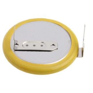 Panasonic BR2325 Lithium Polycarbon Monofluoride Button Battery, 3 V, 165 mAh, 23 mm Diameter BR-2325/HCN