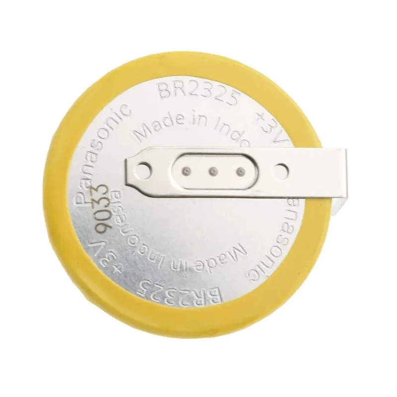 Panasonic BR2325 Lithium Polycarbon Monofluoride Button Battery, 3 V, 165 mAh, 23 mm Diameter BR-2325/HCN