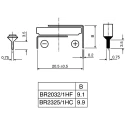Panasonic BR2325 Lithium Polycarbon Monofluoride Button Battery, 3 V, 165 mAh, 23 mm Diameter BR-2325/HCN
