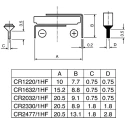 Panasonic CR1220 Lithium Manganese Dioxide Button Battery, 3 V, 12.5 mm Diameter CR1220