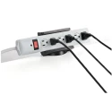 StarTech.com Desk Mounted Power Strip Holder Clamp with Cable Management 64mm Height PWRSTRPCLMP