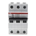 ABB System Pro M Compact S200 Miniature Circuit Breaker, 3-Pole, 32A, Type K, 440V AC, 20kA 2CDS253001R0537 S203-K32