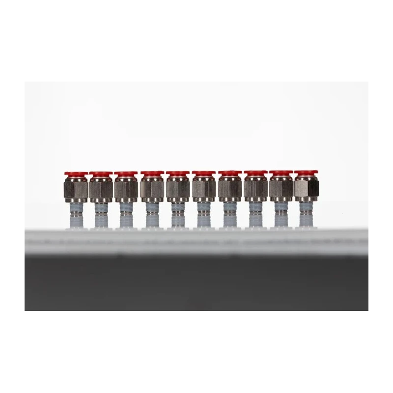 Norgren Pneufit C Series Pneumatic Female Fitting, Threaded-to-Tube Connection, R 1/8 Thread Size, 10 mm Push-in C01251018