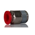 Norgren Pneufit C Series Female Threaded-to-Tube Pneumatic Fitting Nickel Plated Brass 3/8 in R C01251038
