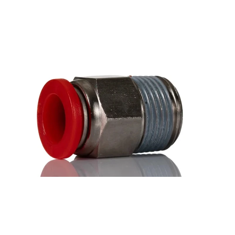 Norgren Pneufit C Series Female Threaded-to-Tube Pneumatic Fitting Nickel Plated Brass 3/8 in R C01251038