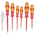 Wera Insulated Screwdriver Set Slotted Phillips Voltage Tester 7-Piece VDE Czech Republic 05006147001